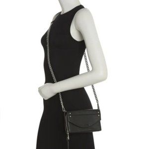 Delancey Leather Chain Wallet Crossbody